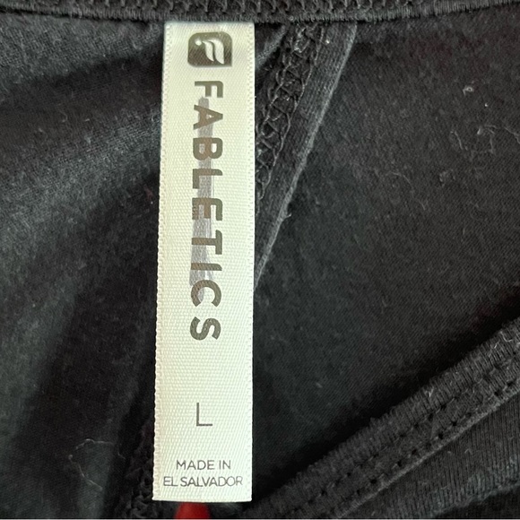 Fabletics “Millie” Open Back Athletic Tank Top, Black - Picture 3 of 11